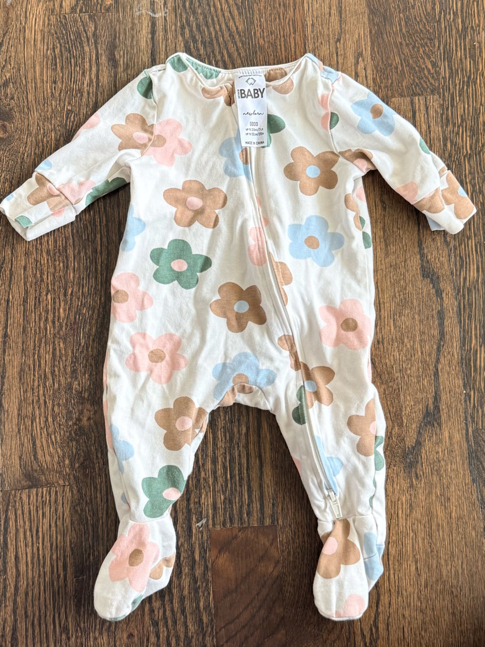 Cotton On Baby Floral Footie Pajama